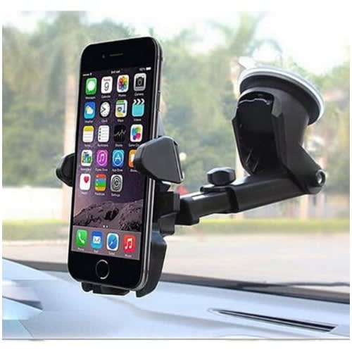Automatic 360 Rotation Locked Car Phone Holder Bracket Stand - Windshield Mount