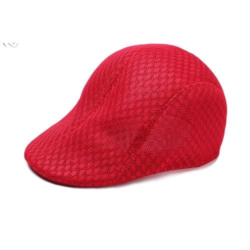 Men's Stylish Red Netted Panama Hat