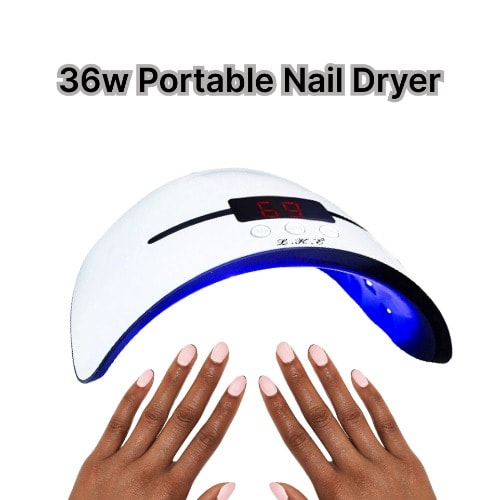 Mini Uv Lamp Super Nail Gel Dryer - 36w - White