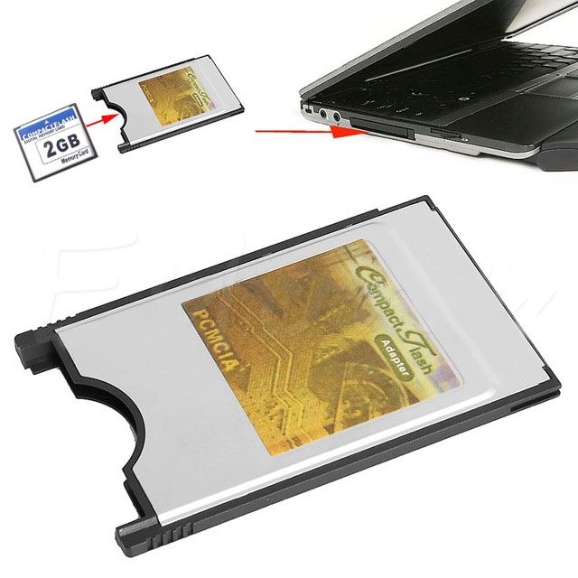 Add-on Cards Compact Flash CF To PC Card PCMCIA Adapter Card Reader