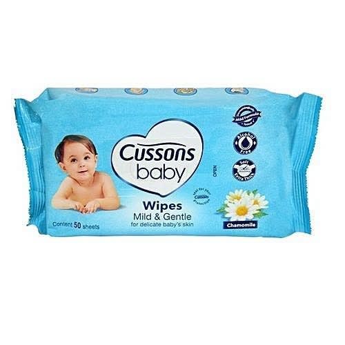 Cussons Mild  Gentle Baby Wipes 50 Sheets