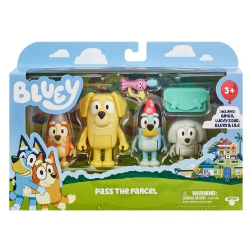 Bluey 4-pack Figure Pass The Parcel - Pass The Parcel