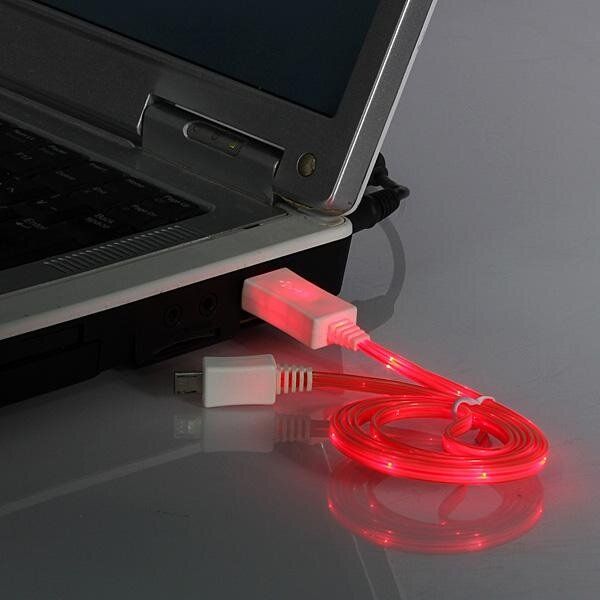 New LED Light USB Charger Data Sync Cable For Android Sony Samsung S4 S3 HTC LG Gules