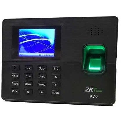 Zkteco K70 Pro Time Attendance Machine With Fingerprint And Battery