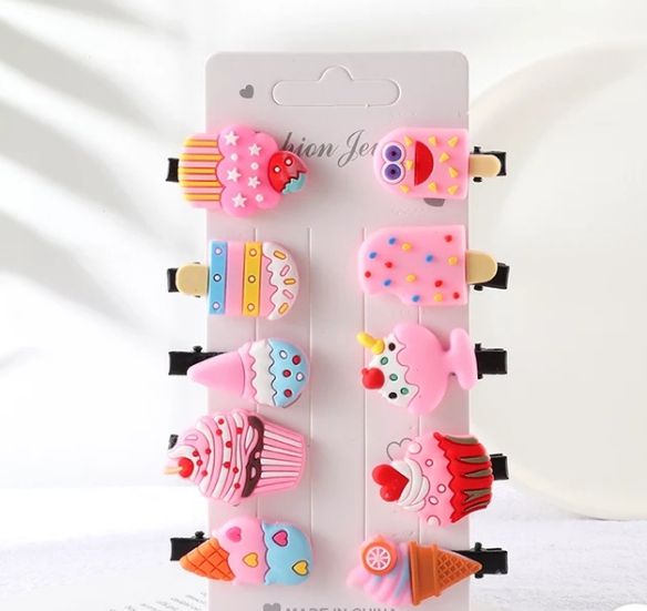 10 Pcs Of Girls Cute  Luxury Hairpins
