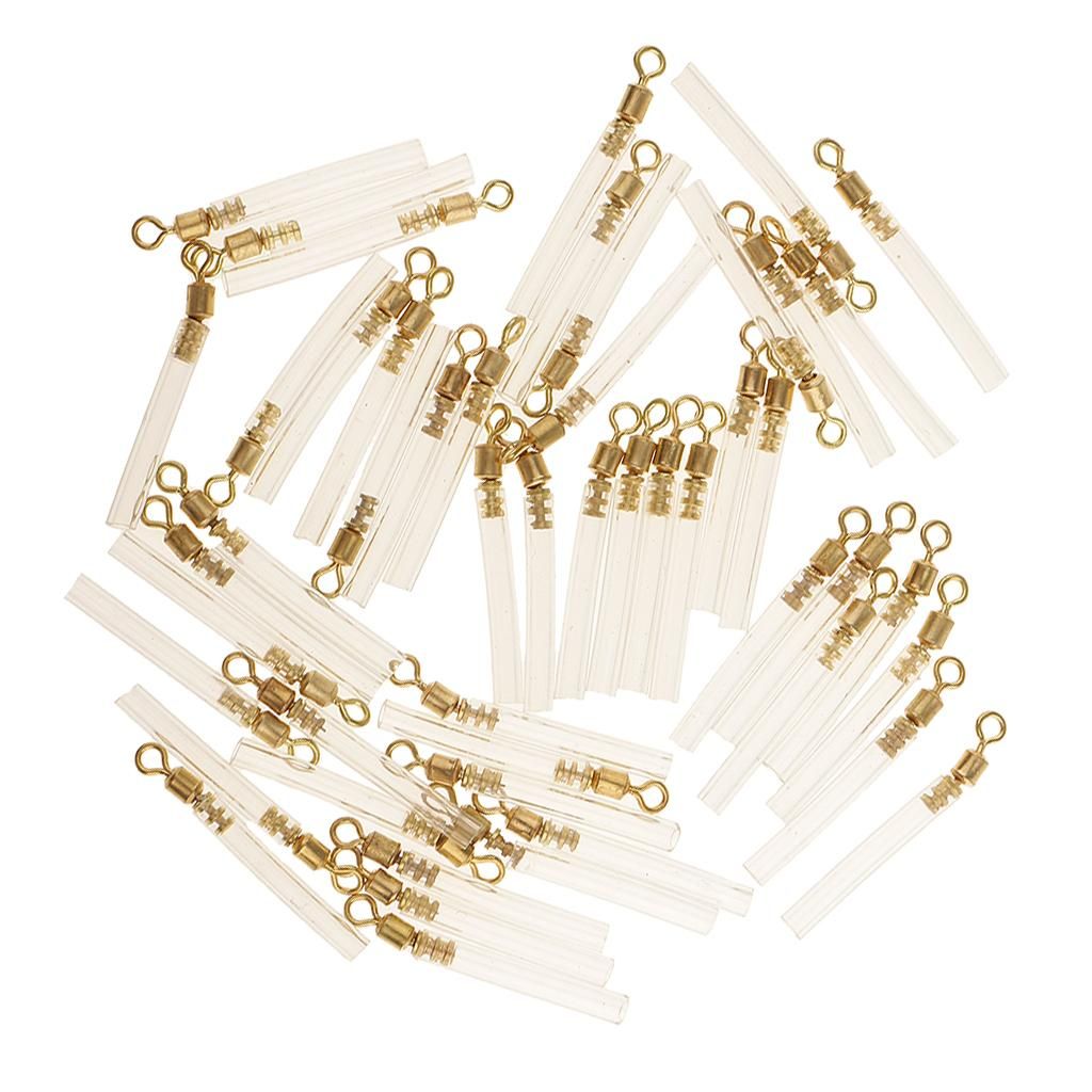 Rotatable Copper Eye End Float Bobber White Plastic Soft L