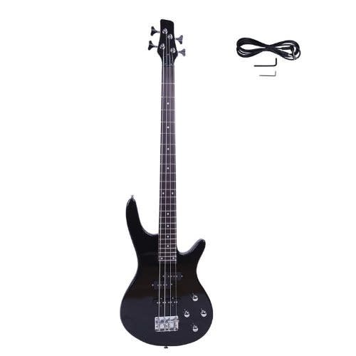 Professional 4 Strings Bass Guitar - Black