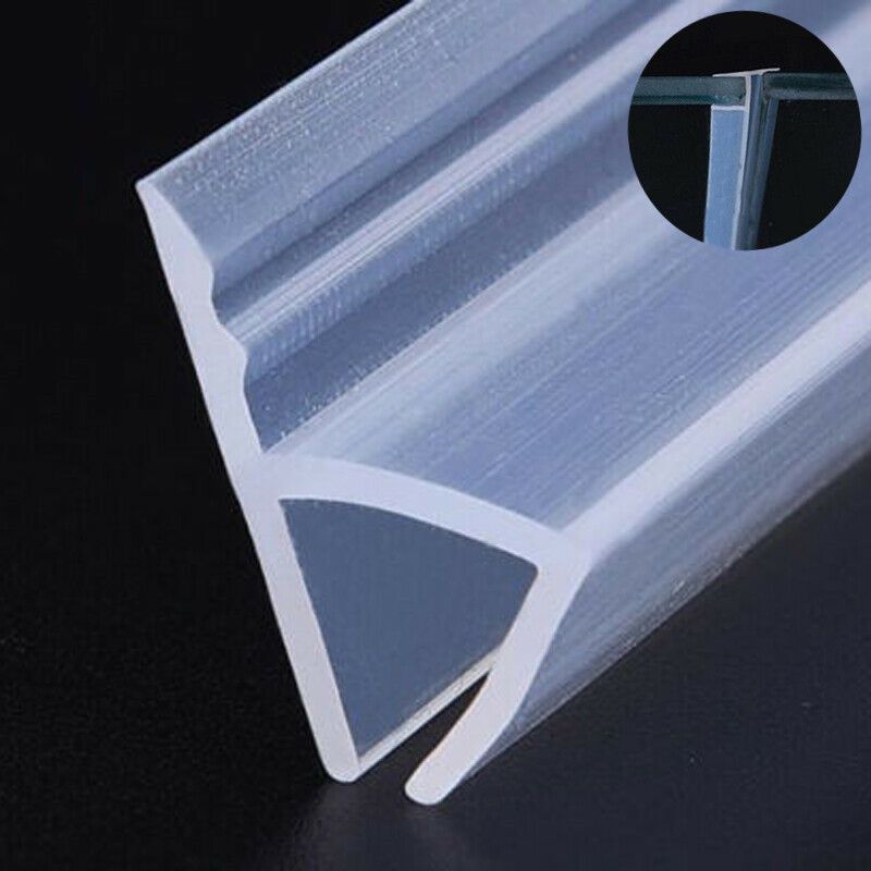 Glass Seal Strip Silicone Bath Shower Weather Strips Draft