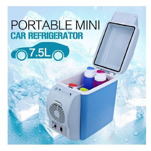 7.5l Portable Car Refrigerator Cooler Warmer Freezer 12v Mini Warming And Cooling
