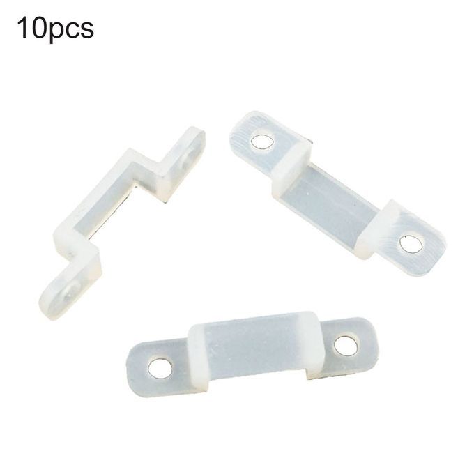 10 P S Sili One   Strip Holder  Lip Flexible Light Strips Fixing Holder-white-12*14mm