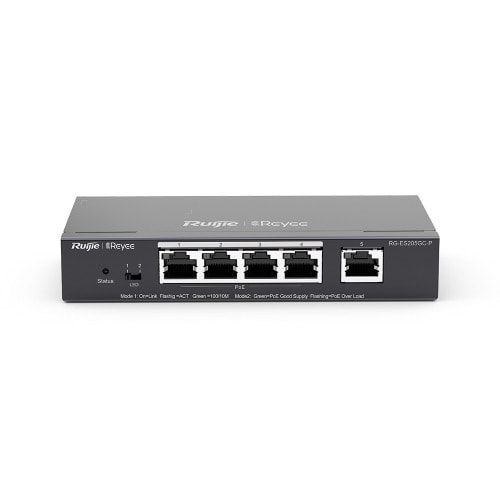 5-port Gigabit Smart Cloud Mananged Poe Switch - Ruijie Rg-es205gc-p