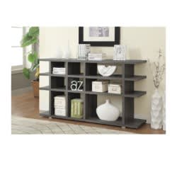 Coaster Contemporary Weathered Gray Bookcase/console