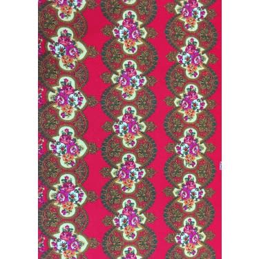 Fenico Flower Design Fabric - 1 Yard