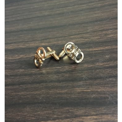 Circle Inspired Men's Steel Cuff Links