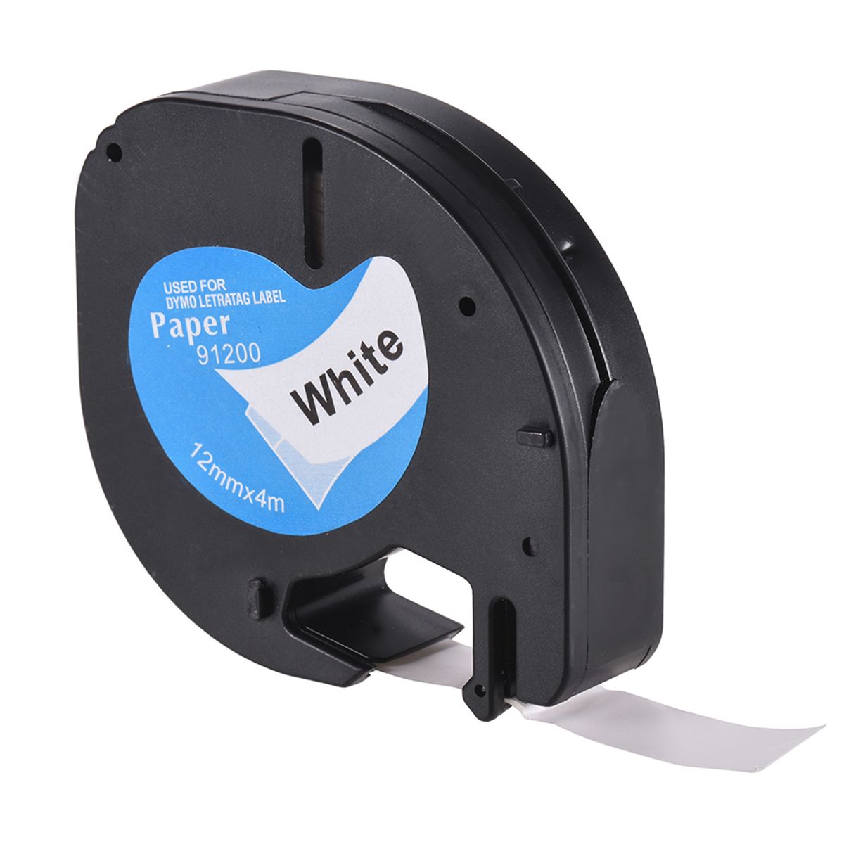 Labeling Label Tape 91200 Self-Adhesive Refills Black Print