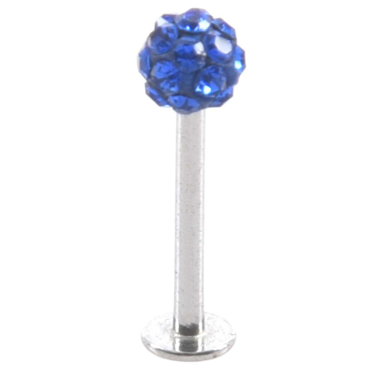 Internally Thread Crystal Labret Lip Stud / Tragus Bar /