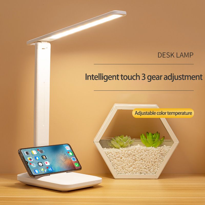 USB Rechargeable Three-Speed Touch Dimming LED Table Lamp
