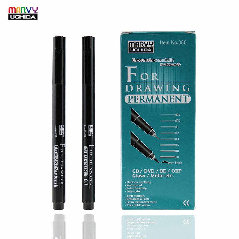 Marvy Liner 4pcs Drawing Pen 0.03/0.05/0.1/0.2/0.3