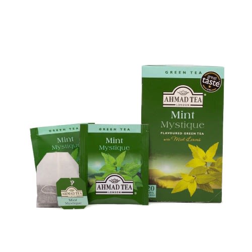 London Mint Mystique Flavored Green Tea With Mint Leaves - 20-teabags - 3Pieces -40g
