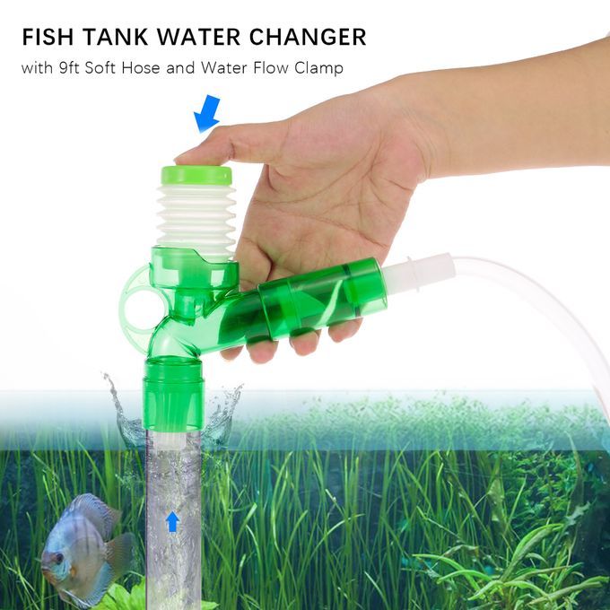Fish Tank Water Changer Gravel Cleaner Sand Washer With 6ft