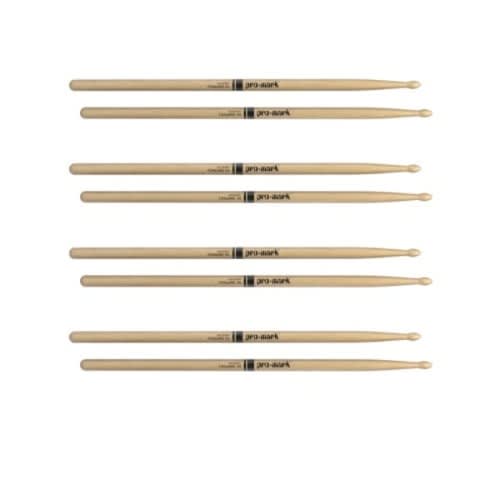Classic  Forward 5a  Hickory  Drumsticks  -oval  Wood Tips - 6 Pieces