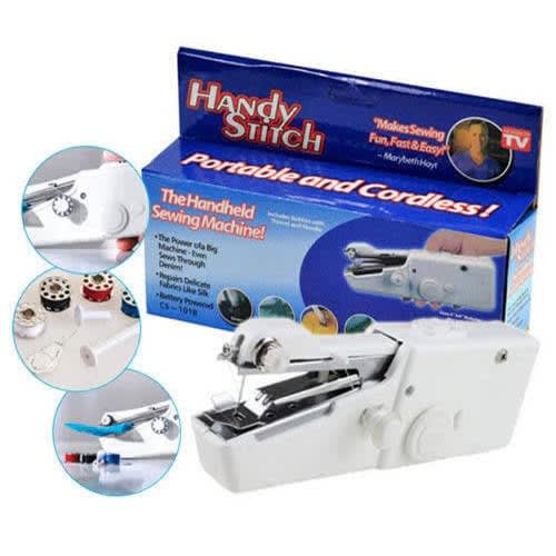 Cordless Handheld Sewing Machine With Extra Thread & Needle
