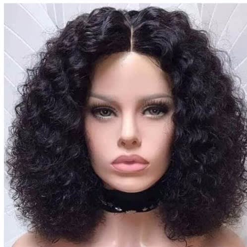 Kinky Curly Hair Wig With Closure