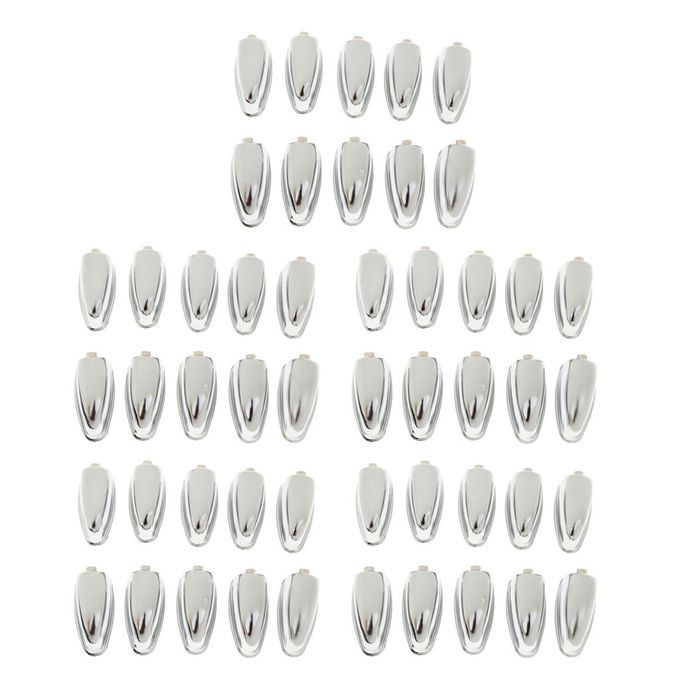 Durable 50pcs  Snare Drum Lugs Silver Bass Drum Claw Hooks