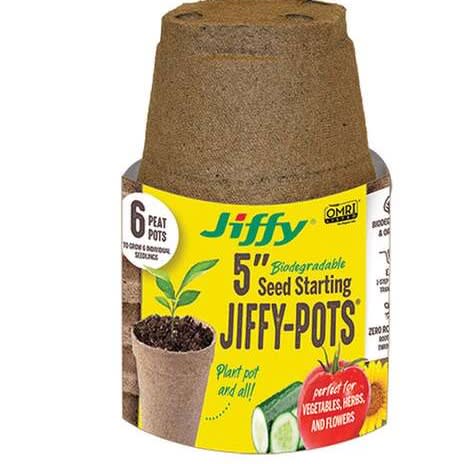 5 biodegradable Planting Pot