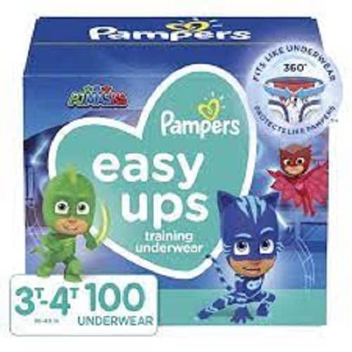 Easy Ups Diapers - Training Pants For Boys - Size 5 - 3t-4t - 100 Count - Giant Pack