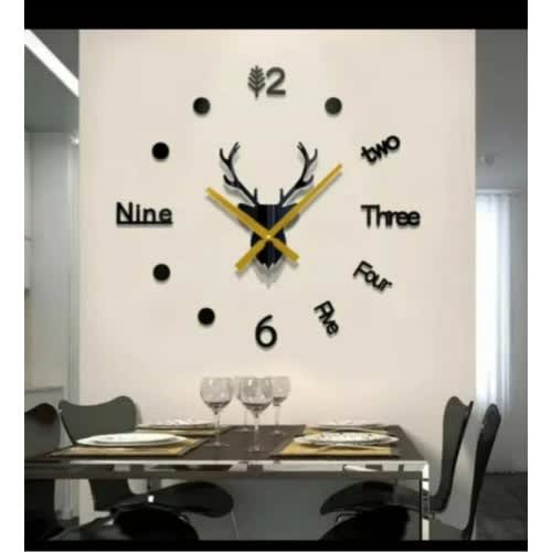 3d Black Clock