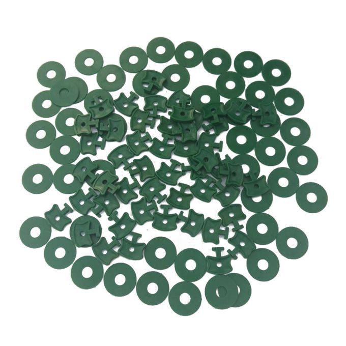 50pcs100Pcs Greenhouse Twist Clips Washers Set Shading Fixing Clips
