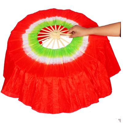 Foldable Leaf Hand Degree Dance Props Abanico Fan Square Para Performance Round Boda Dance Fan Lotus Abanicos 360 Shape