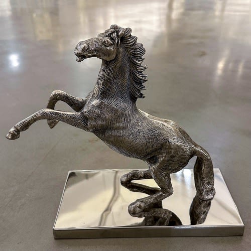 Vento Furniture Aluminium Decorative Horse - Nickel