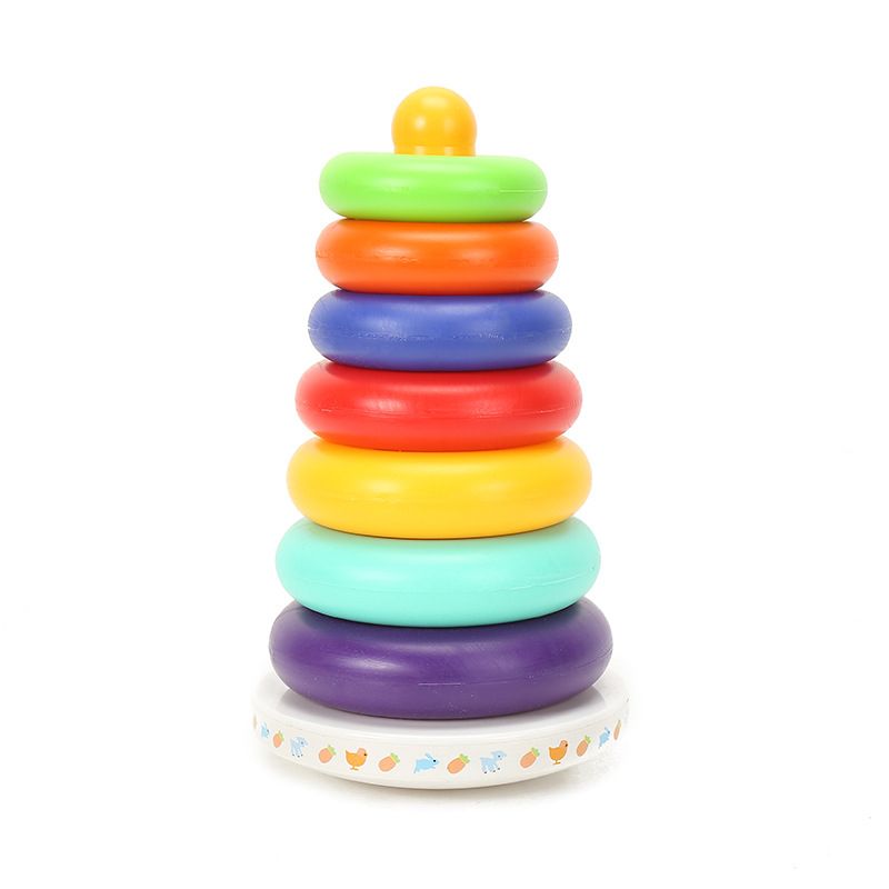 STACKING RINGS PLASTIC COLORFUL