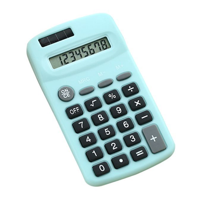 Mini Cute Calculator 8 Digits Display Solar & Battery Dual