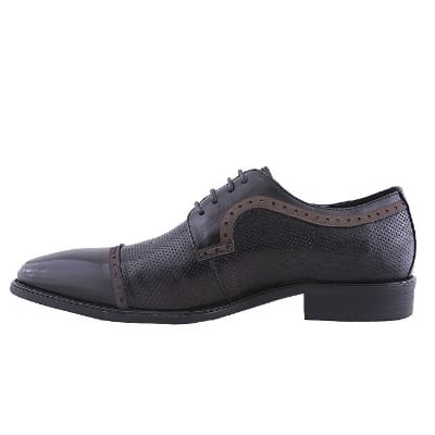 Men&rsquo;s Formal Detailed Lace Up Shoe - Black - MSH-4382