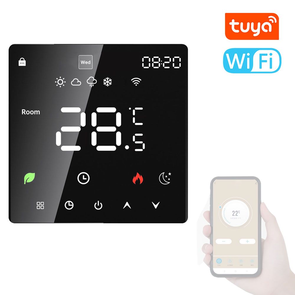 Tuya Wifi LCD Display Intelligent Temperature Controller