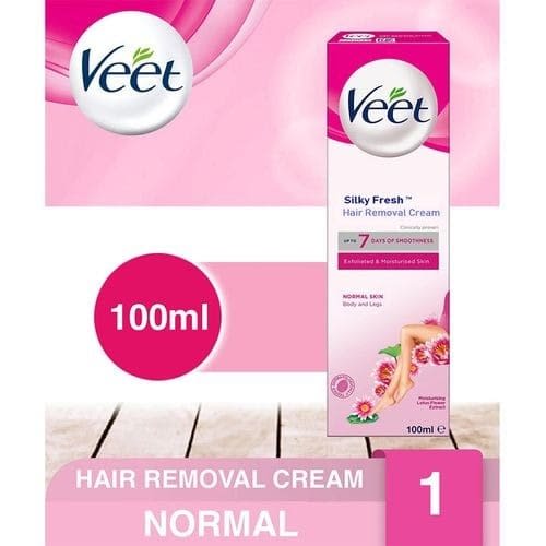 Veet Silky Fresh Hair Removal Cream - Sensitive Skin - 100ml - Pink