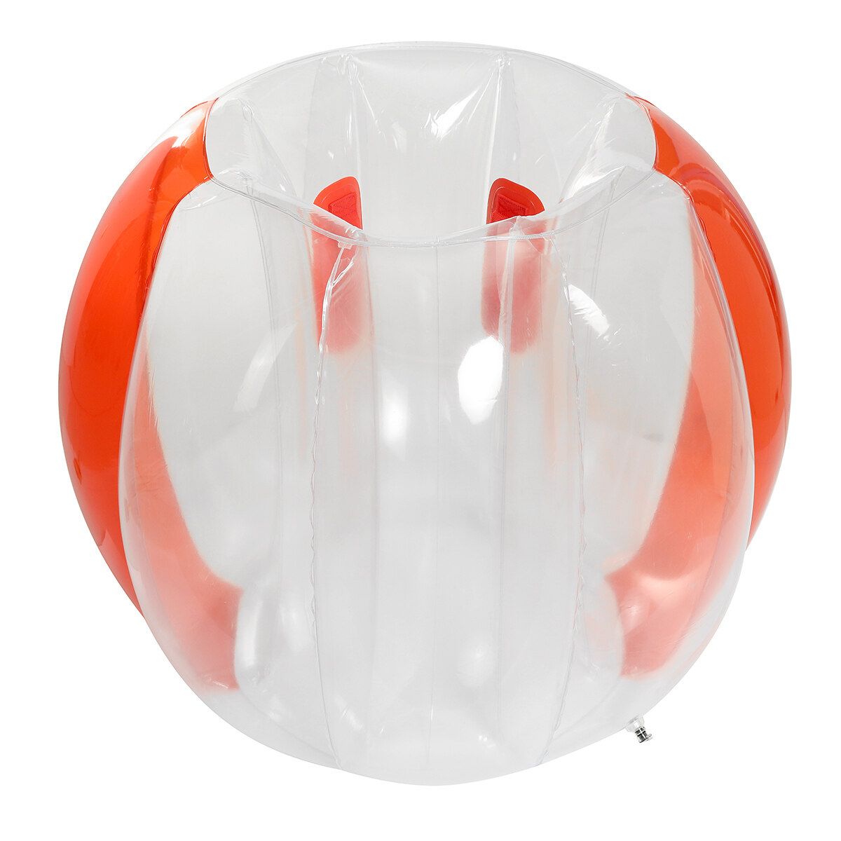 3/4FT PVC Inflatable Bouncing Ball Outdoor Bubble Soccer Ball Games Red 90x75