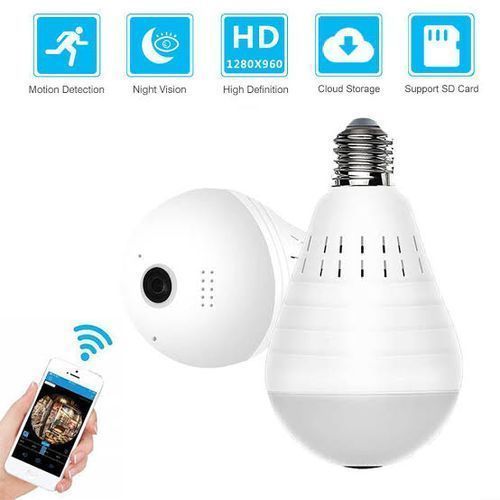 Wifi Panoramic Surveillance Security Bulb Camera