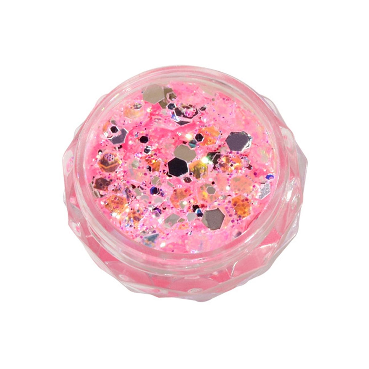 1 Box Nail Sequins All-Purpose Nail Art Glitter Sequins Craft Decor Pink