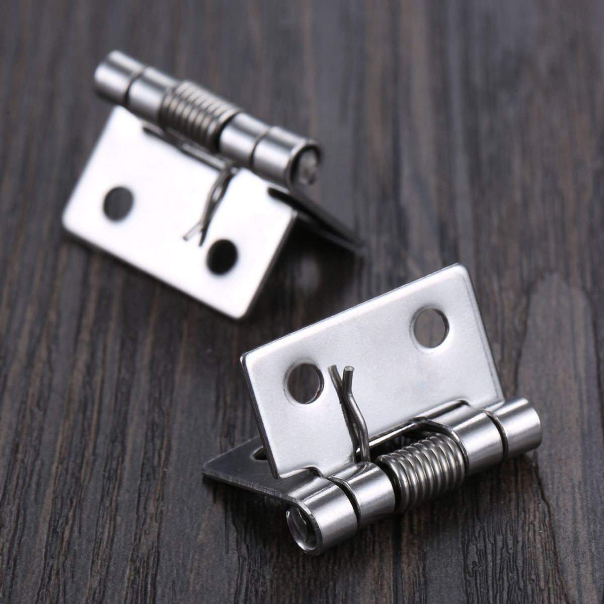 2Pcs Self Closing Stainless Steel Spring Door Hinge Automatic Cabinet Cupboard Wardrobe Jewelry Boxes Spring Hinge 25/38/50mm