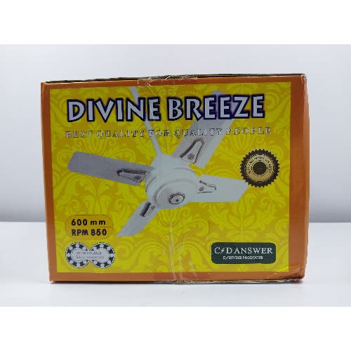 25" Short Blade Ceiling Fan - 240 volts