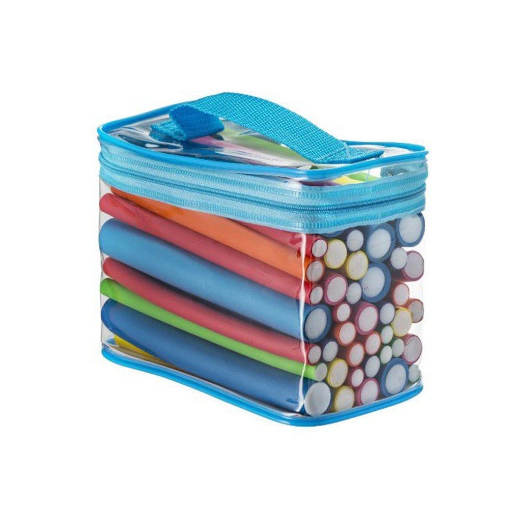 42Pcs 7 Size Hair Rollers Durable Rubber Curler Rods Set