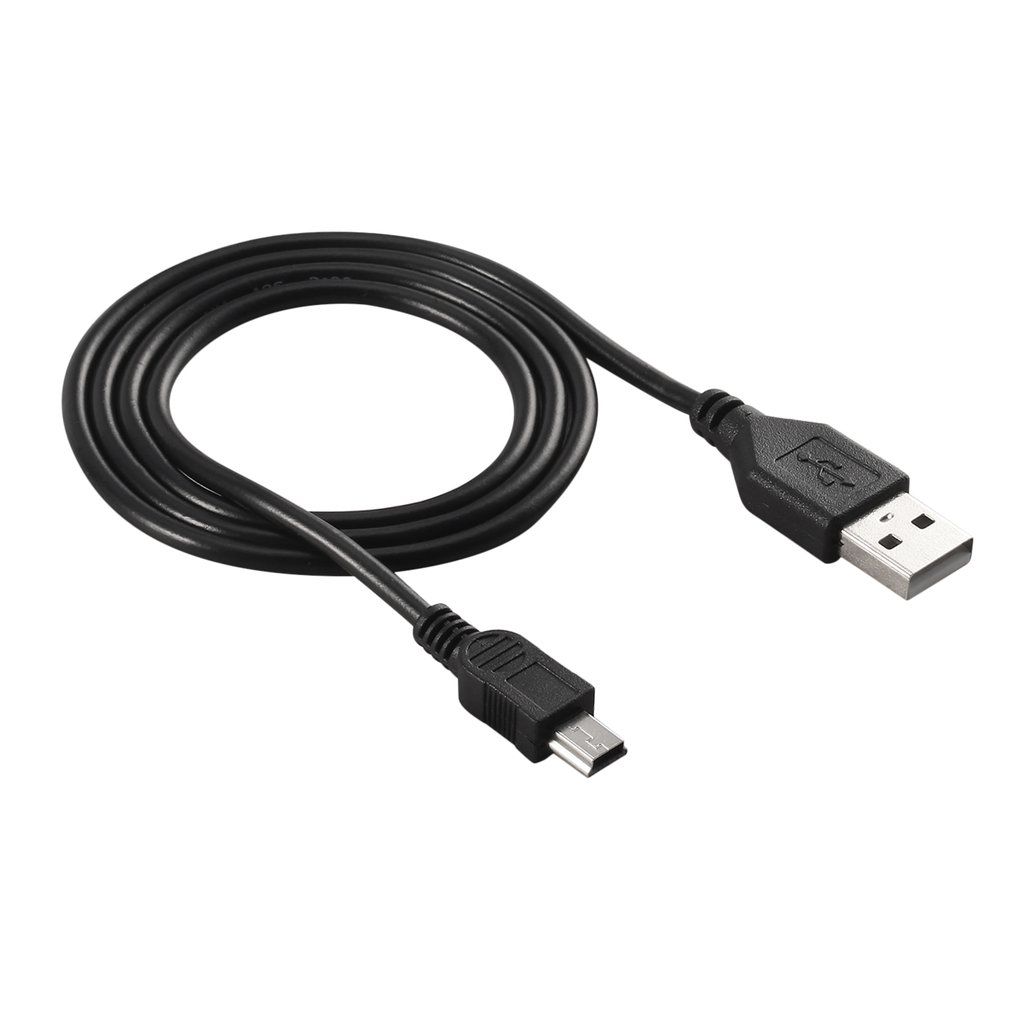 Hi-Speed 80cm USB 2.0 Male A To Mini B 5-pin Charging Cable Hot-swappable-Black