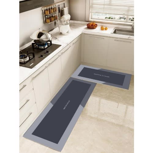 Water Absorber Kitchen Runner Mat - 2pcs