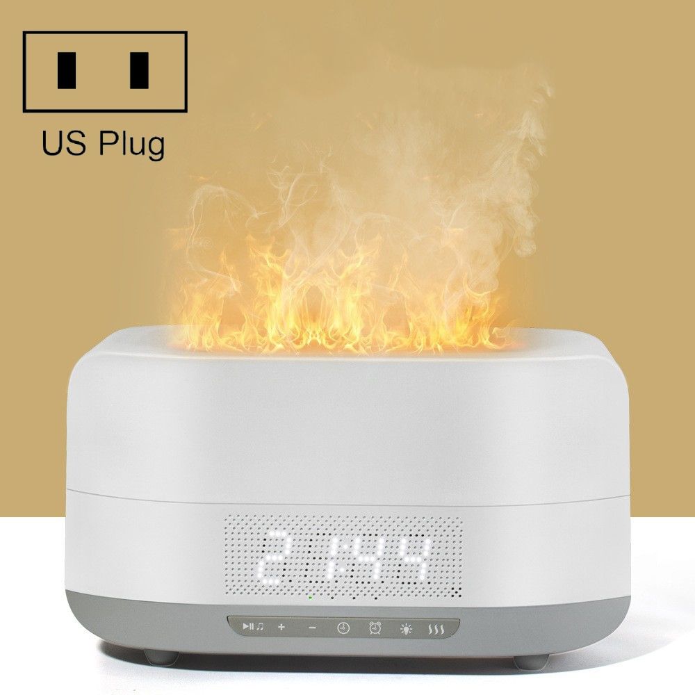 400ml Simulation Humidifier, Color: White B Clock