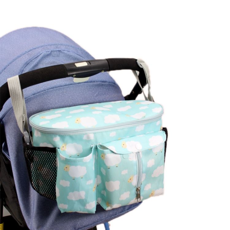 Multifunctional Stroller Storage Bag, Colour: Green Lamb + S