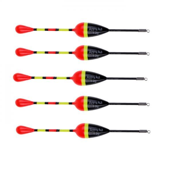 5Pcs 1.2g Fishing Paulownia Wood Floats Bobbers Carp